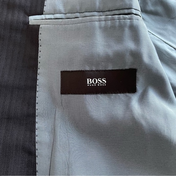 Hugo Boss Blazer Men’s 38S Pasolini Movie Navy Blue 100 Virgin Wool Classic Fit - Picture 7 of 13